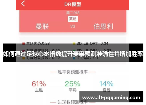 如何通过足球心水指数提升赛事预测准确性并增加胜率