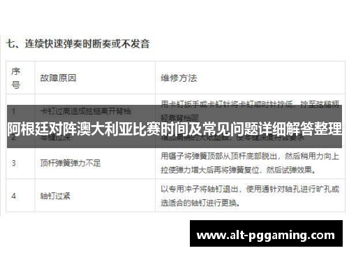 阿根廷对阵澳大利亚比赛时间及常见问题详细解答整理 阿根廷对阵澳大利亚比赛时间及常见问题详细解答整理